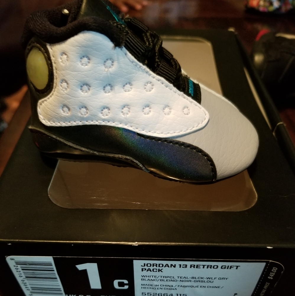 Jordan's with box and yellow foamposite without